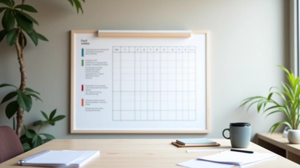 Structured quarterly milestone planning board